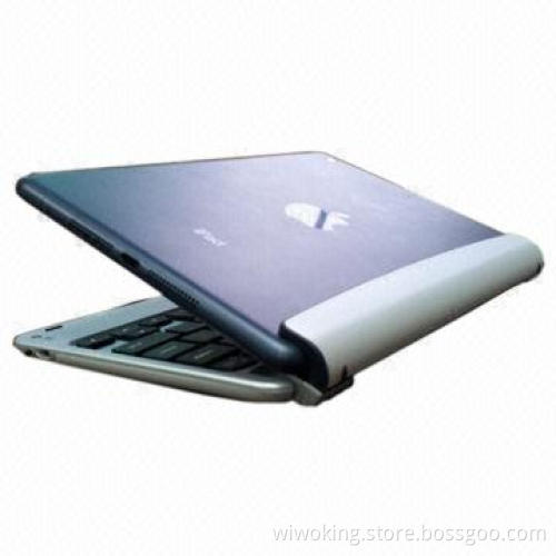 Bluetooth Keyboard with Metal Cover Case, Magnetic Slot for iPad Mini
